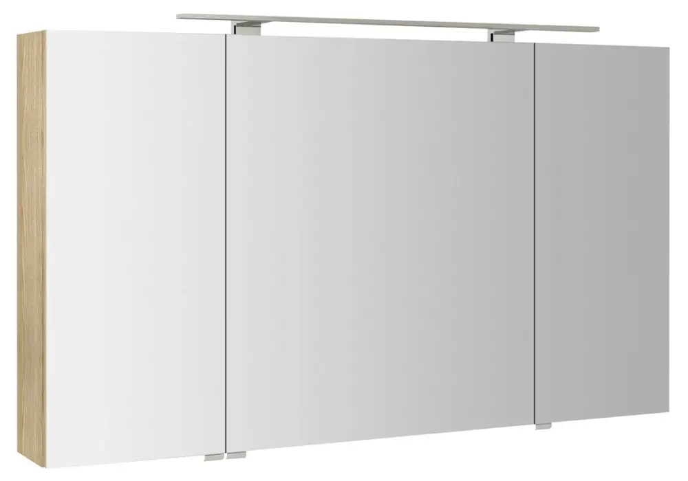SAPHO RIWA galerka s LED osvětlením, 3x dvířka, 121x70x17cm, jilm bardini Jen Po Omezenou Doba