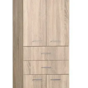 Cenově Výhodný AQUALINE ZOJA/KERAMIA FRESH skříňka vysoká se zásuvkami 50x184x29cm, dub platin