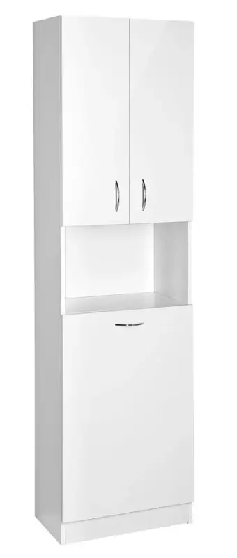 Poslední Šance AQUALINE SIMPLEX ECO vysoká skříňka s košem 50x180x30cm