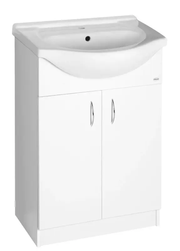 Autentický AQUALINE SIMPLEX ECO 60 umyvadlová skříňka včetně umyvadla 58,5x83,5x30,7cm