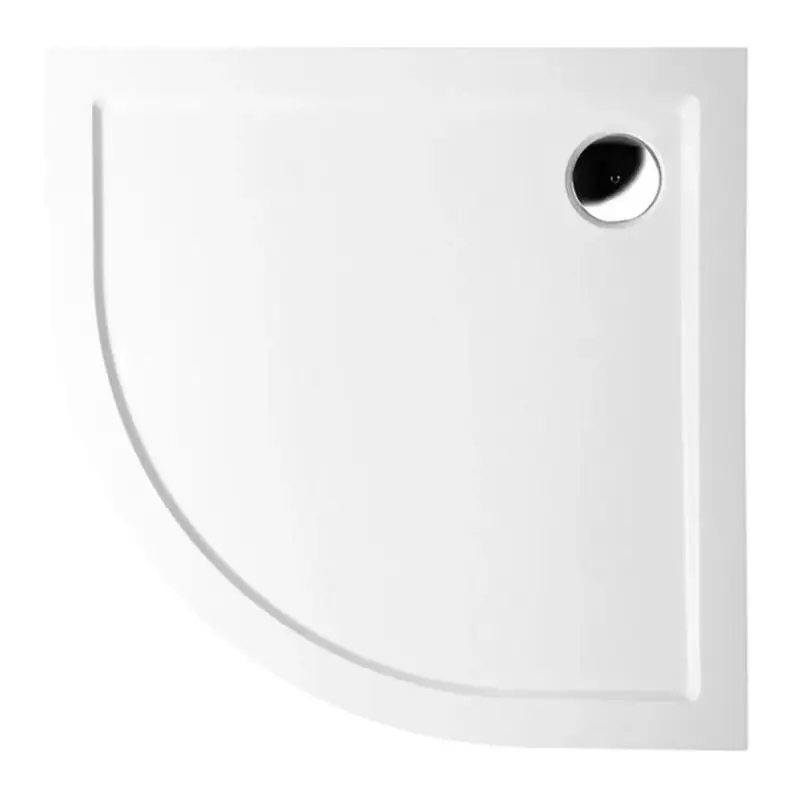 POLYSAN SERA sprchová vanička z litého mramoru, čtvrtkruh 90x90cm, R550, bílá Cenová Bomba