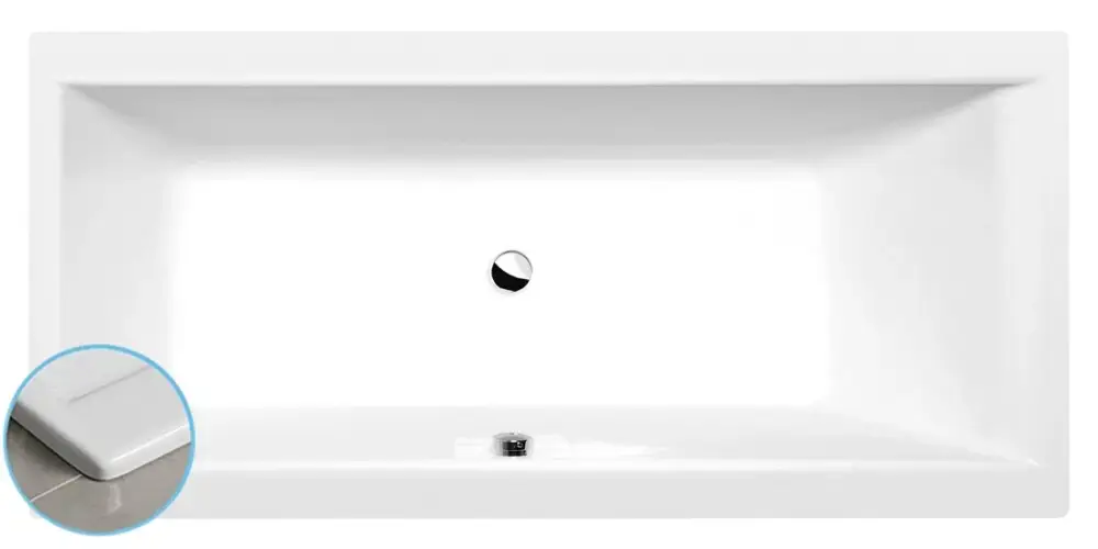 Zlevněný POLYSAN CLEO SLIM obdélníková vana 160x75x48cm, bílá