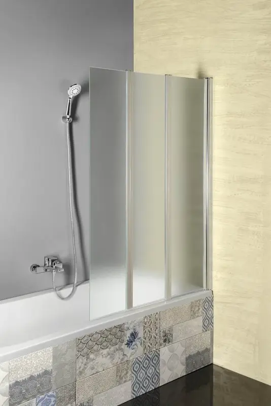 Koupit Online AQUALINE VANDA vanová zástěna skládací 1000x1400 mm, chrom, sklo matné