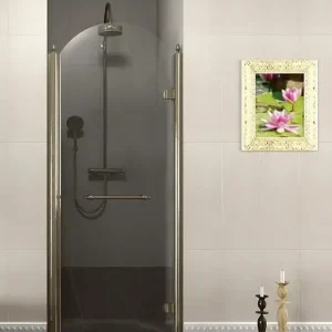 GELCO ANTIQUE sprchové dveře otočné, 800mm, pravé, ČIRÉ sklo, bronz Ihned K Objednání