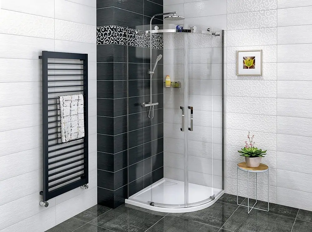 GELCO DRAGON čtvrtkruhová zástěna 900x900 mm, sklo čiré Levný