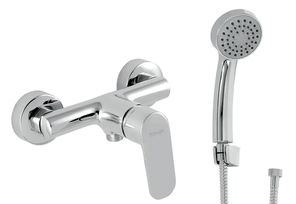 Přímo Od Výrobce NOVASERVIS Sprchová baterie s příslušenstvím Titania Cosmos 150mm chrom - 90261,0