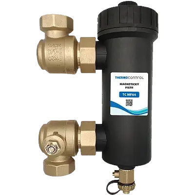 Výprodej Magnetický filtr kotlový 6/4", černý