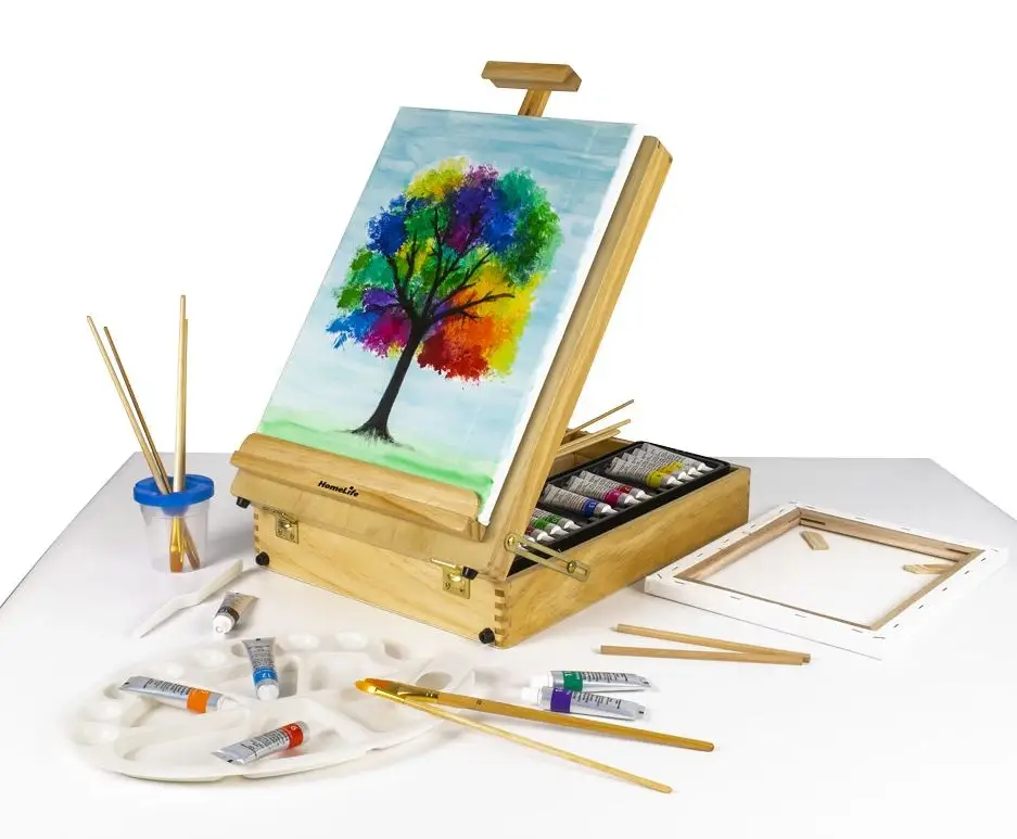 Kids World Stolní malířský stojan v kufříku 45 x 33 x 13,5 cm, SM-4533 Super Cena