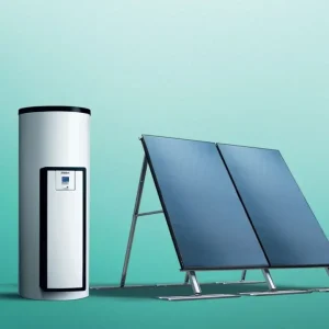 Cenová Bomba Vaillant Solární systém auroSTEP ISS 2.250 EP pro plochou střechu, monovalentní 250l zásobník VIH S1 250/4, elektro ohřev 2,5 kW