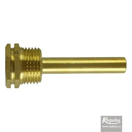 REGULUS Jímka pro 1 čidlo, 7 x 9 x 60 mm, 1/2", mosaz Cenová Bomba