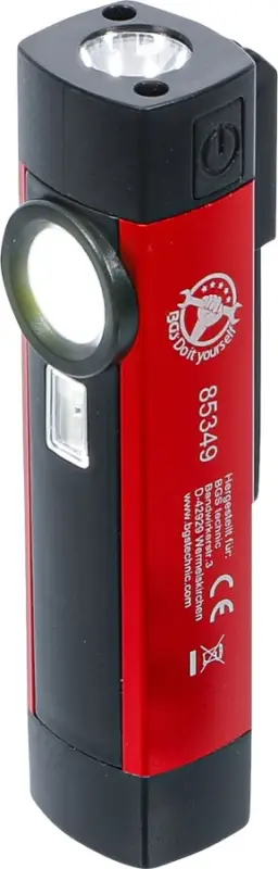 Cenový Hit BGS Hliníková kapesní COB-LED / UV svítilna, 1 W