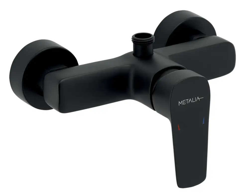 NOVASERVIS Sprchová baterie bez příslušenství 150 mm METALIA 58, černá - 58062/1,5 Cenově Výhodný