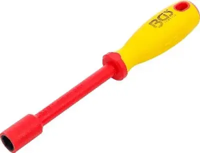Nejlepší Volba BGS Šroubovák na nástrčné klíče VDE, šestihran, 13 mm, Délka čepele 125 mm