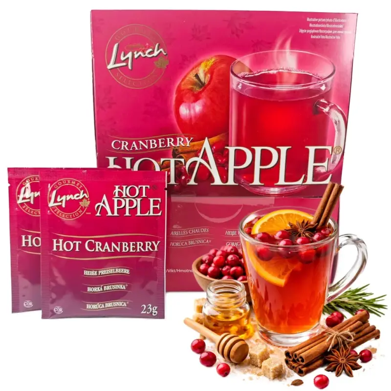Víkendová Akce Lynch Foods Hot Apple - Horká brusinka 50x 23g