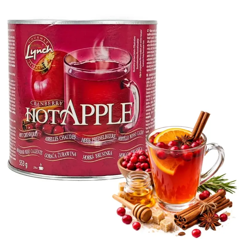 Omezená Nabídka Lynch Foods Hot Apple - Horká brusinka dóza 553g