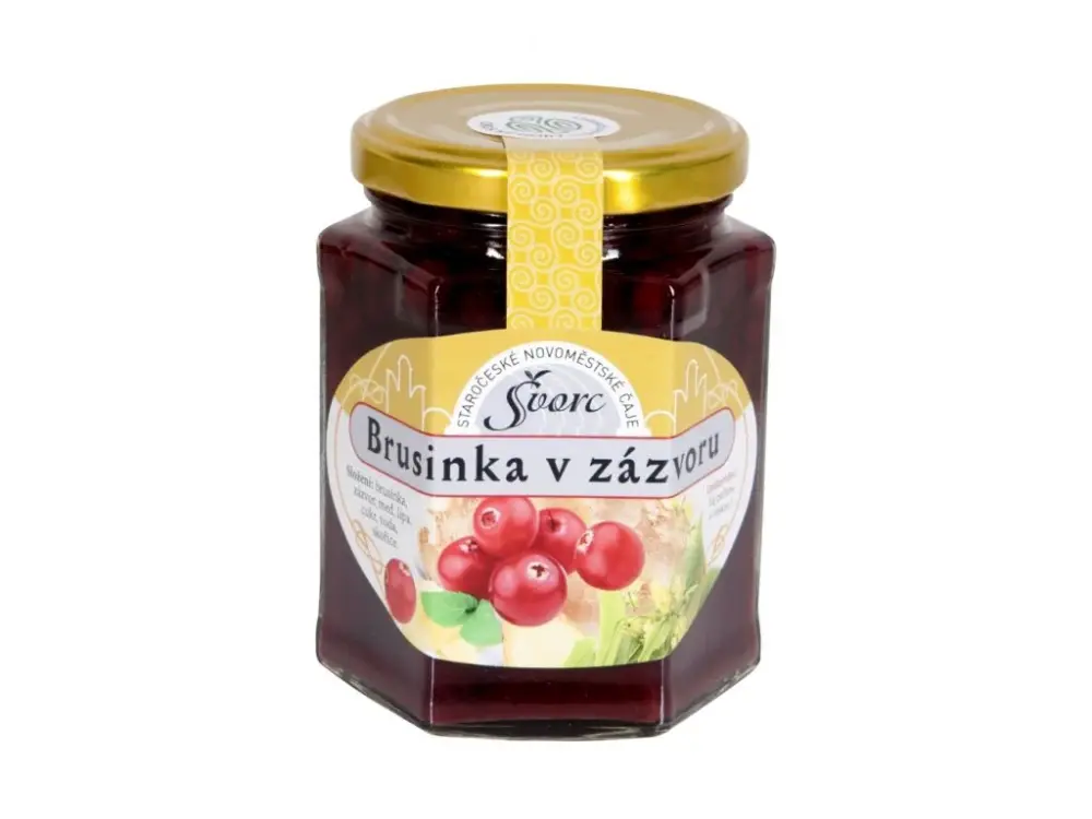 Aktuální Milan Švorc Staročeské Novoměstské čaje - Brusinka v zázvoru 275ml
