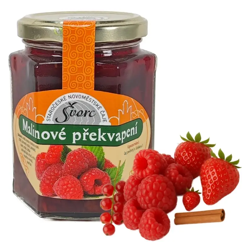 Milan Švorc Staročeské Novoměstské čaje - Malinové překvapení 275ml Zlevněný