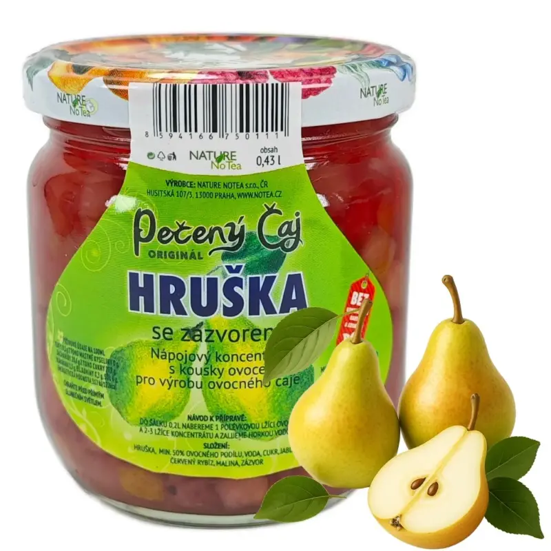 Odeslání Ihned Nature NoTea s.r.o. Pečený čaj Notea - Hruška se zázvorem 430ml