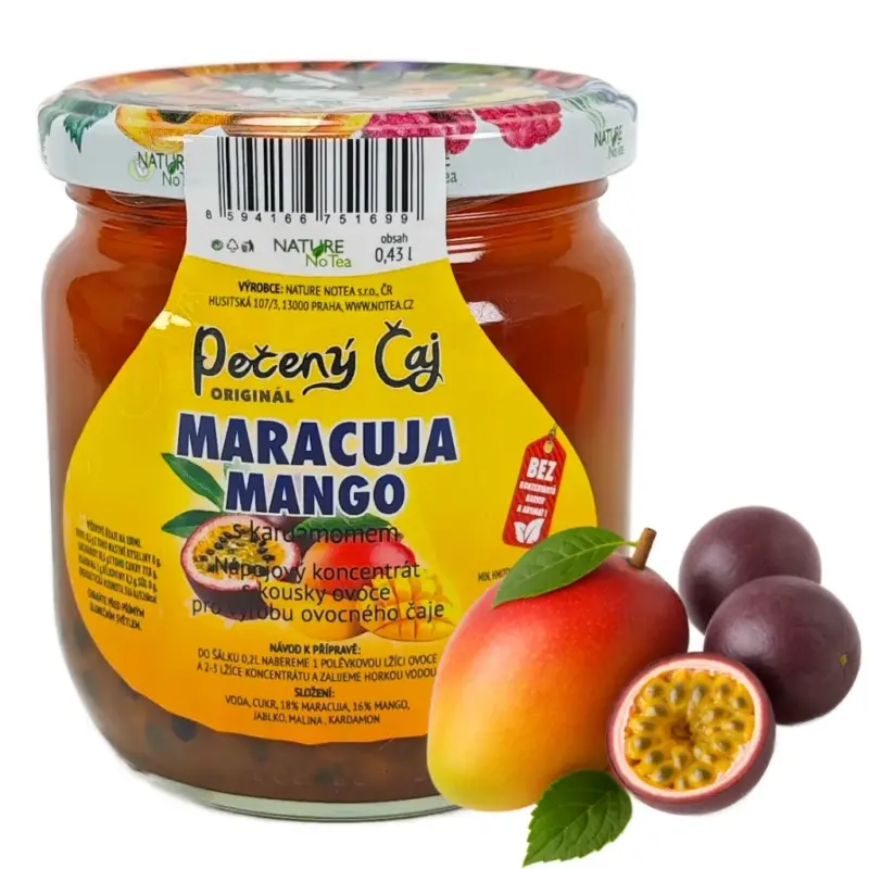 Cenová Bomba Nature NoTea s.r.o. Pečený čaj Notea - Maracuja a Mango s kardamomem 430ml