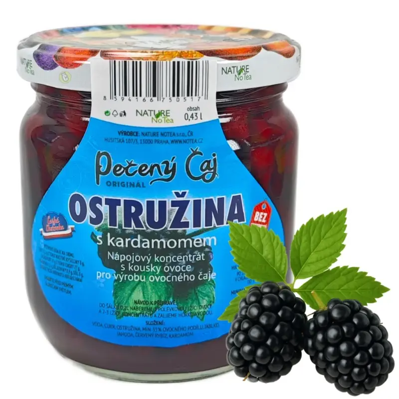 Ihned K Objednání Nature NoTea s.r.o. Pečený čaj Notea - Ostružina s kardamomem 430ml