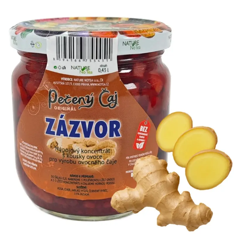 Nature NoTea s.r.o. Pečený čaj Notea - Zázvor 430ml Aktuální