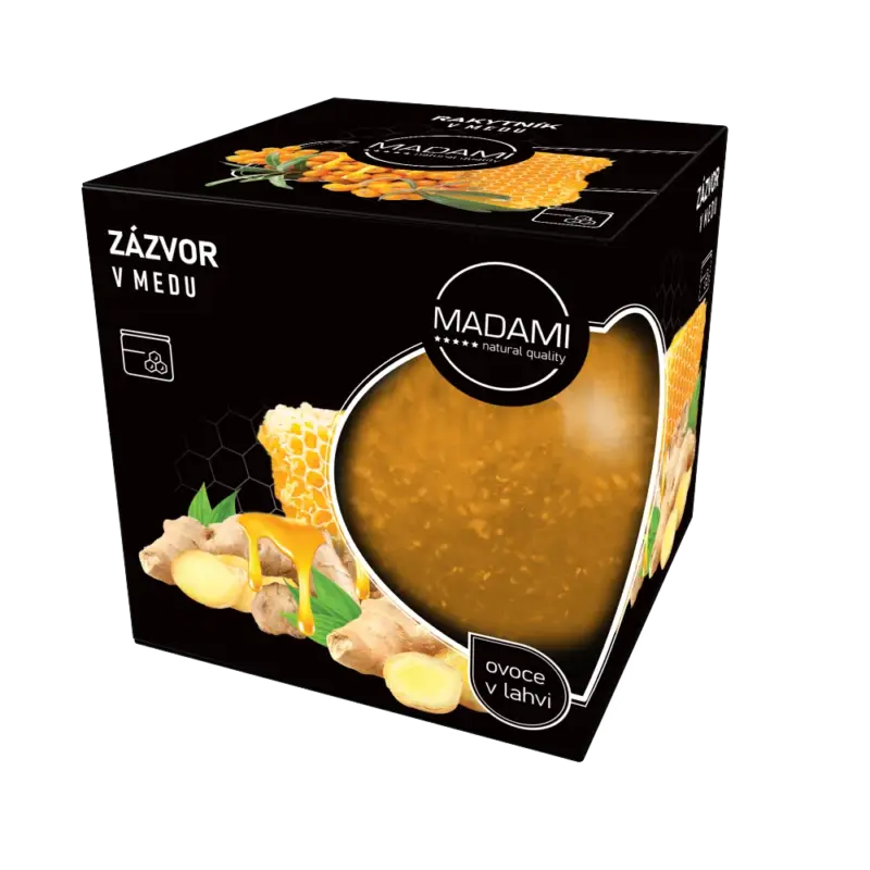 Nejprodávanější Madami ochucený med Zázvor 520ml