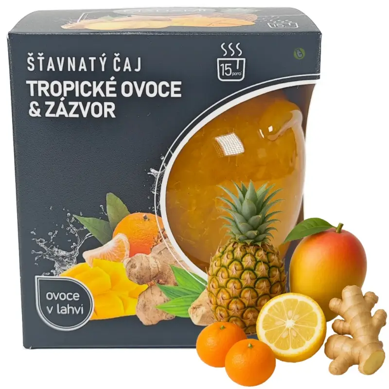 Omezená Nabídka MADAMI s.r.o. Šťavnatý čaj Tropické ovoce & Zázvor 500g