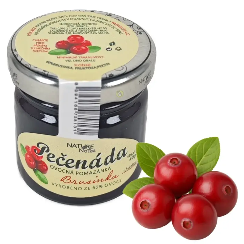 Cenový Hit Nature NoTea s.r.o. Pečenáda Brusinka 40g