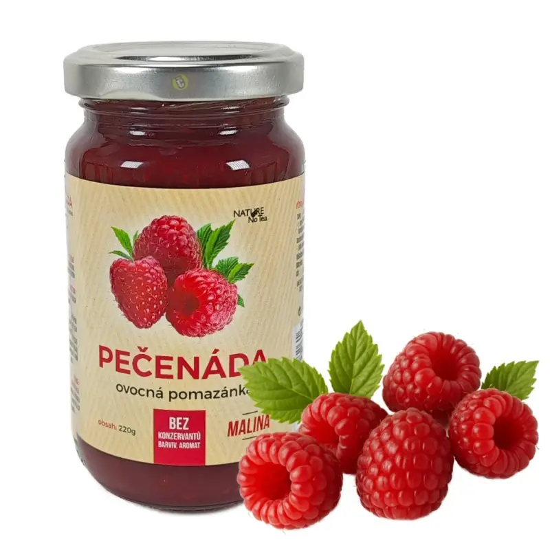 Nature NoTea s.r.o. Pečenáda Malina 220g Nová Kolekce