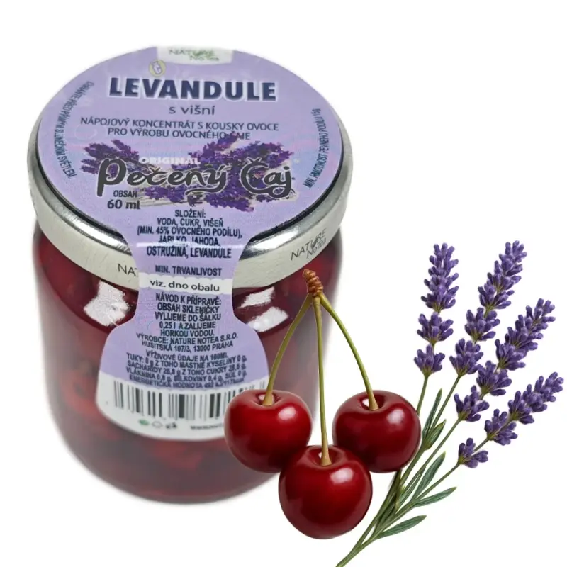Nature NoTea s.r.o. Pečený čaj Notea - Levandulová višeň 60ml Přímo Od Výrobce