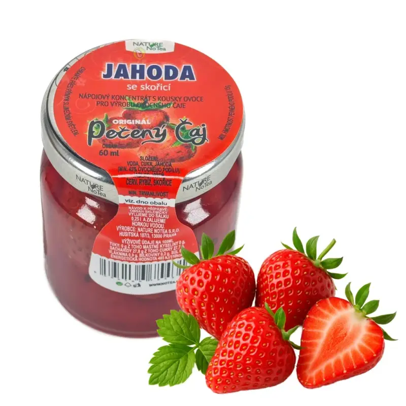Nature NoTea s.r.o. Pečený čaj Notea - Jahoda se skořicí 60ml Tovární Cena
