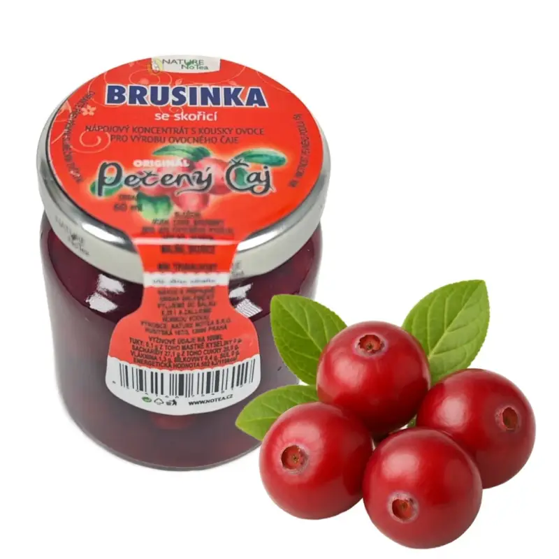 Nature NoTea s.r.o. Pečený čaj Notea - Brusinka se skořící 60ml Ověřený