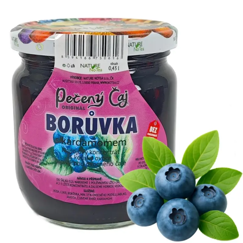 Nature NoTea s.r.o. Pečený čaj Notea - Borůvka s kardamomem 430ml Kup Teď