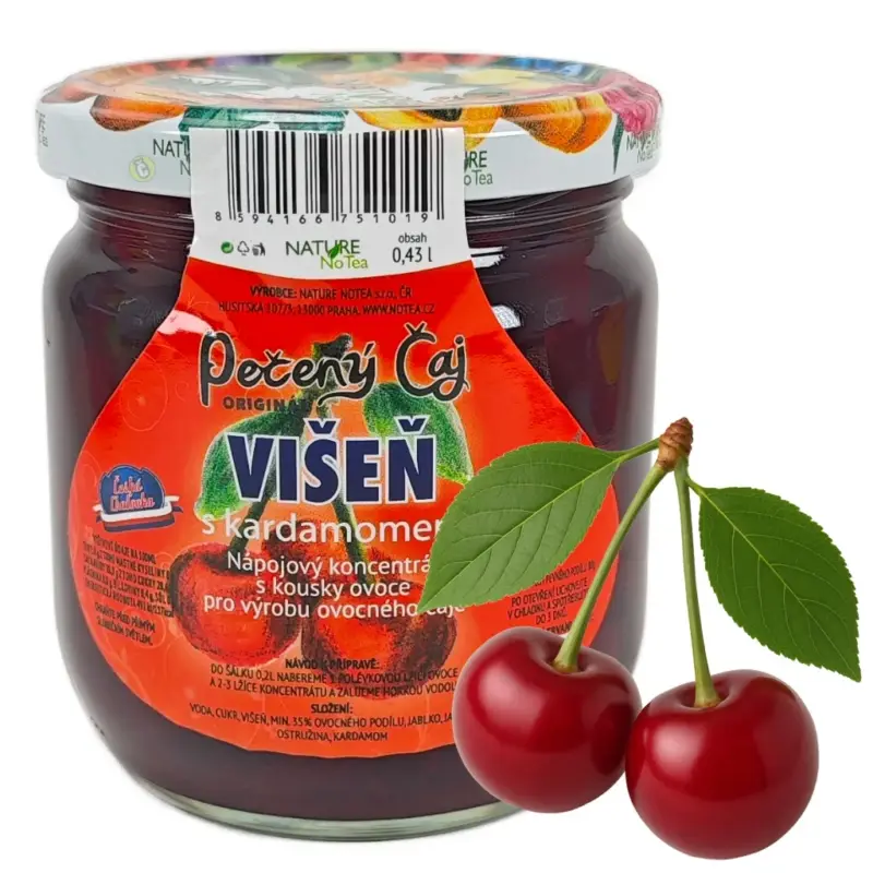 Nature NoTea s.r.o. Pečený čaj Notea - Višeň s kardamomem 430ml Speciální Cena