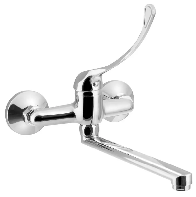 AQUALINE AQUALINE 35 nástěnná baterie, lékařská páka, ramínko ploché, 220mm, chrom Akční Cena