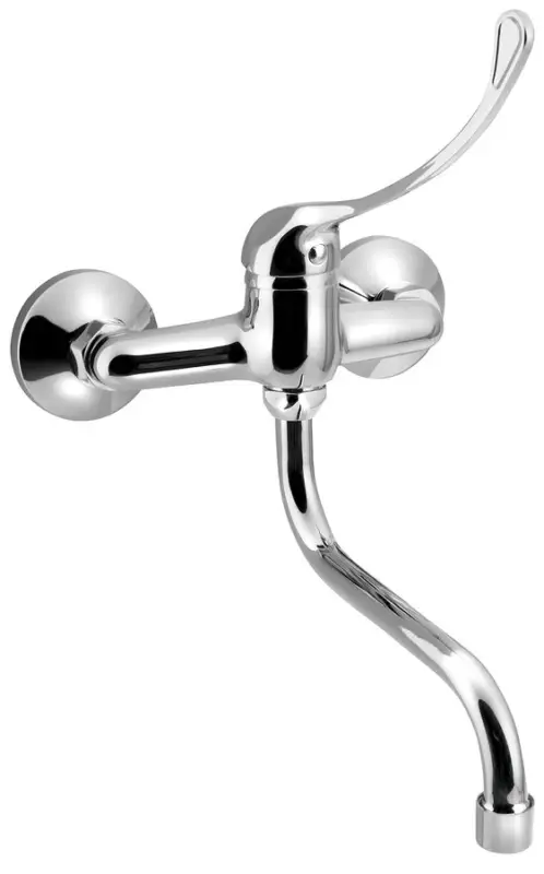 AQUALINE AQUALINE 35 nástěnná baterie, lékařská páka, ramínko S, 177mm, chrom Výhodná Nabídka