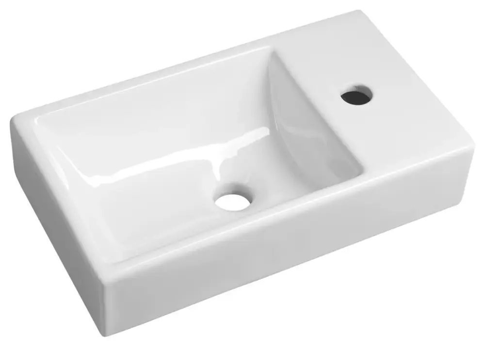 SAPHO MINOS keramické umývátko, 45x26cm, baterie vpravo, bílá Hit Sezóny