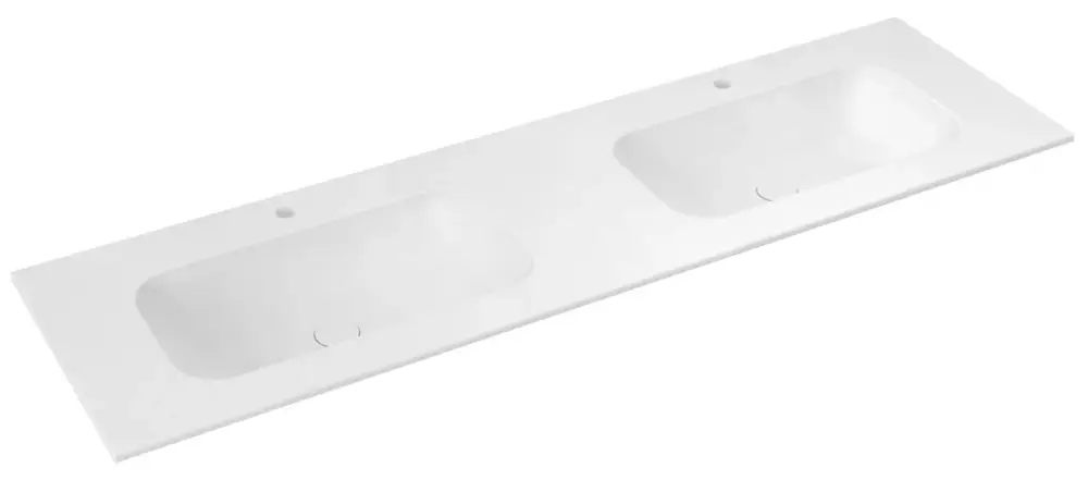 Časově Omezené SAPHO ARUBA dvojumyvadlo, Rockstone, 210x51,5cm, bílá mat