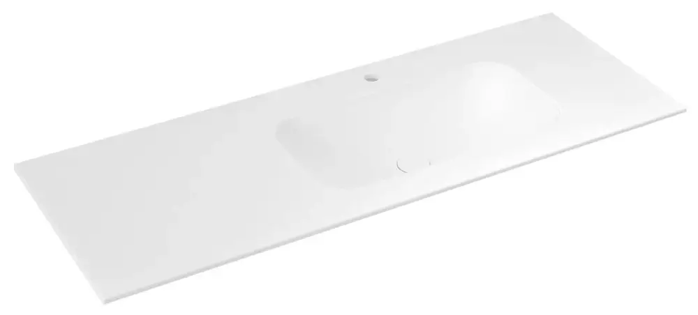 Značkový SAPHO ARUBA umyvadlo, Rockstone, 150x51,5cm, pravé, bílá mat