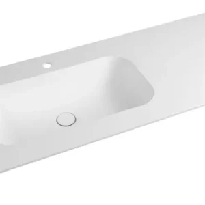 Zlevněný SAPHO ARUBA umyvadlo, Rockstone, 200x51,5cm, levé, bílá mat