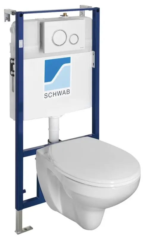 Závěsné WC TAURUS s podomítkovou nádržkou a tlačítkem Schwab, bílá Objednat Nyní
