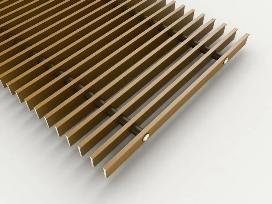 Cenový Hit BOKI PMO mřížka 280mm /1000mm Dural - elox světlý bronz