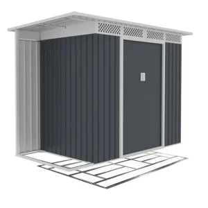 Vrácení Zdarma Zahradní domek HYPNOS A 3,65 m2 antracit + podlahová konstrukce HYPNOS A IWH-10230028