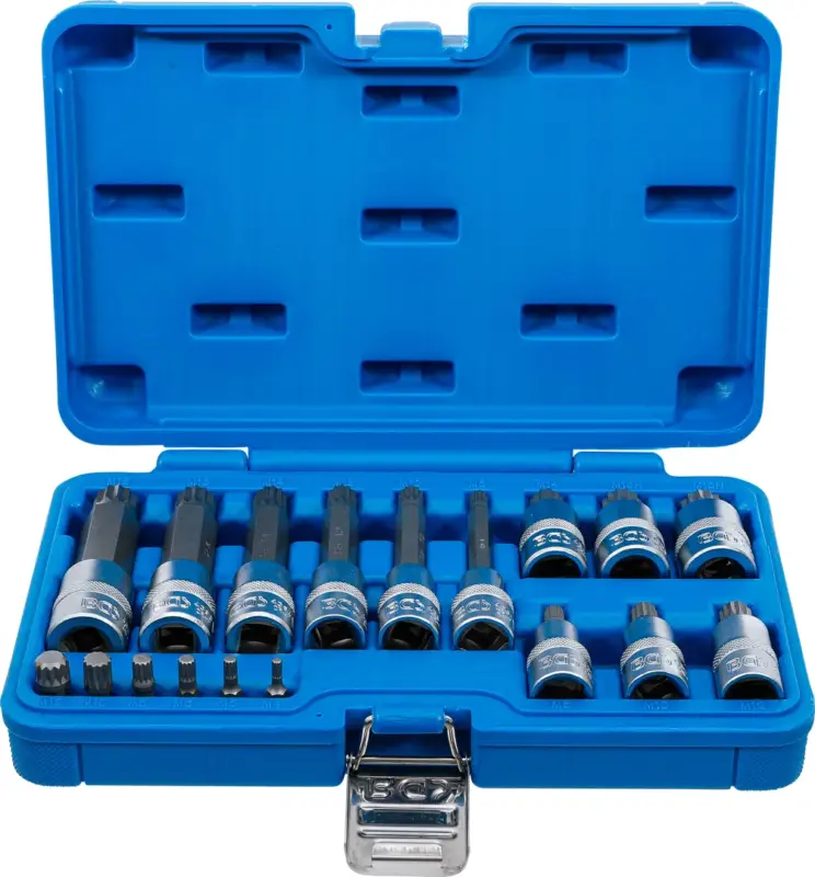 BGS Sada nástrčných hlavic ,6,3 mm (1/4") / 12,5 mm (1/2") ,vnitřní tisícihran (pro XZN) , Omezená Nabídka