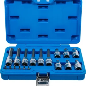 Akční Cena BGS Sada nástrčných hlavic ,6,3 mm (1/4") / 12,5 mm (1/2") ,T-profil (pro Torx) ,18dílná