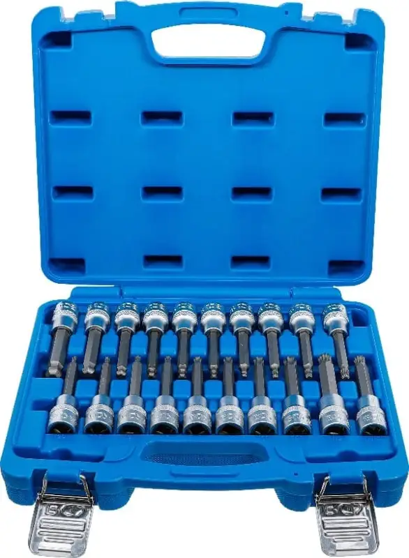BGS Sada nástrčných hlavic,hnací vnitřní čtyřhran 12,5 mm (1/2"),vnitřní šestihran, T-prof Autentický