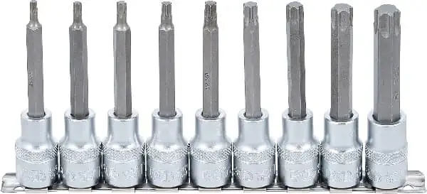 BGS Sada nástrčných hlavic,12,5 mm (1/2"),T-profil (pro Torx),9dílná Časově Omezené