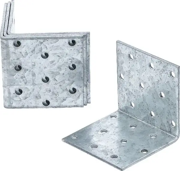 Akční Nabídka BGS Spojovací plechy,60 x 60 x 60 mm,4dílná, zinkované, děrované, úhlové