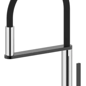 SAPHO NIMOA stojánková dřezová baterie se sprškou, chrom/gun metal Dokud Zásoby Vydrží