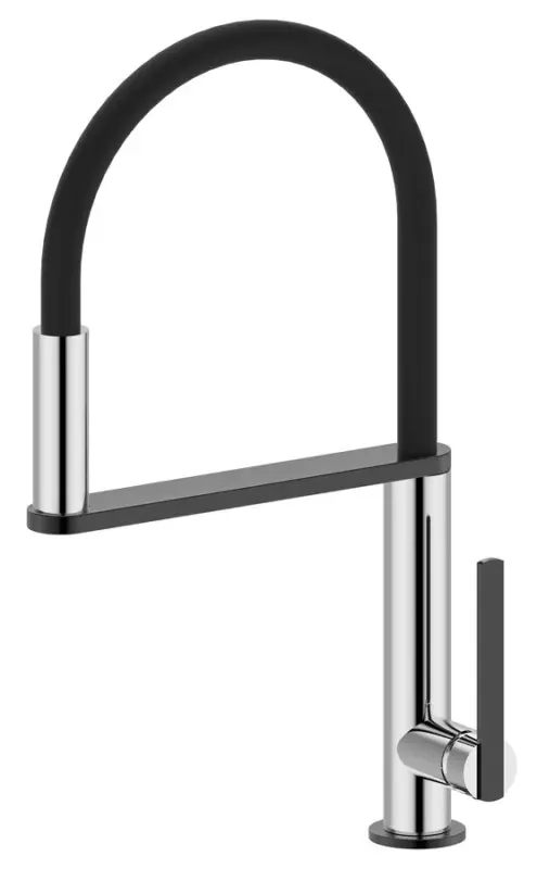 SAPHO NIMOA stojánková dřezová baterie se sprškou, chrom/gun metal Dokud Zásoby Vydrží